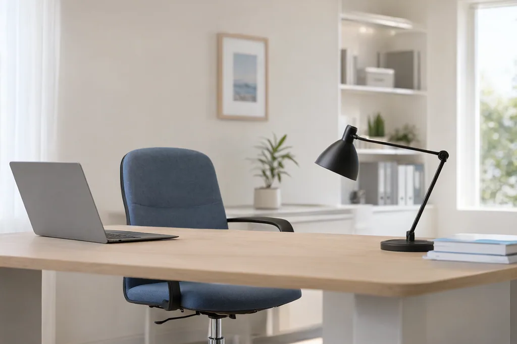 Bureau de consultation médicale éclairé par la lumière du jour